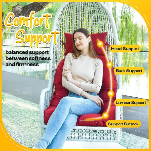 egg chair cushion memory 6