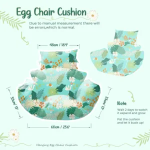 egg chair cushion teal 2