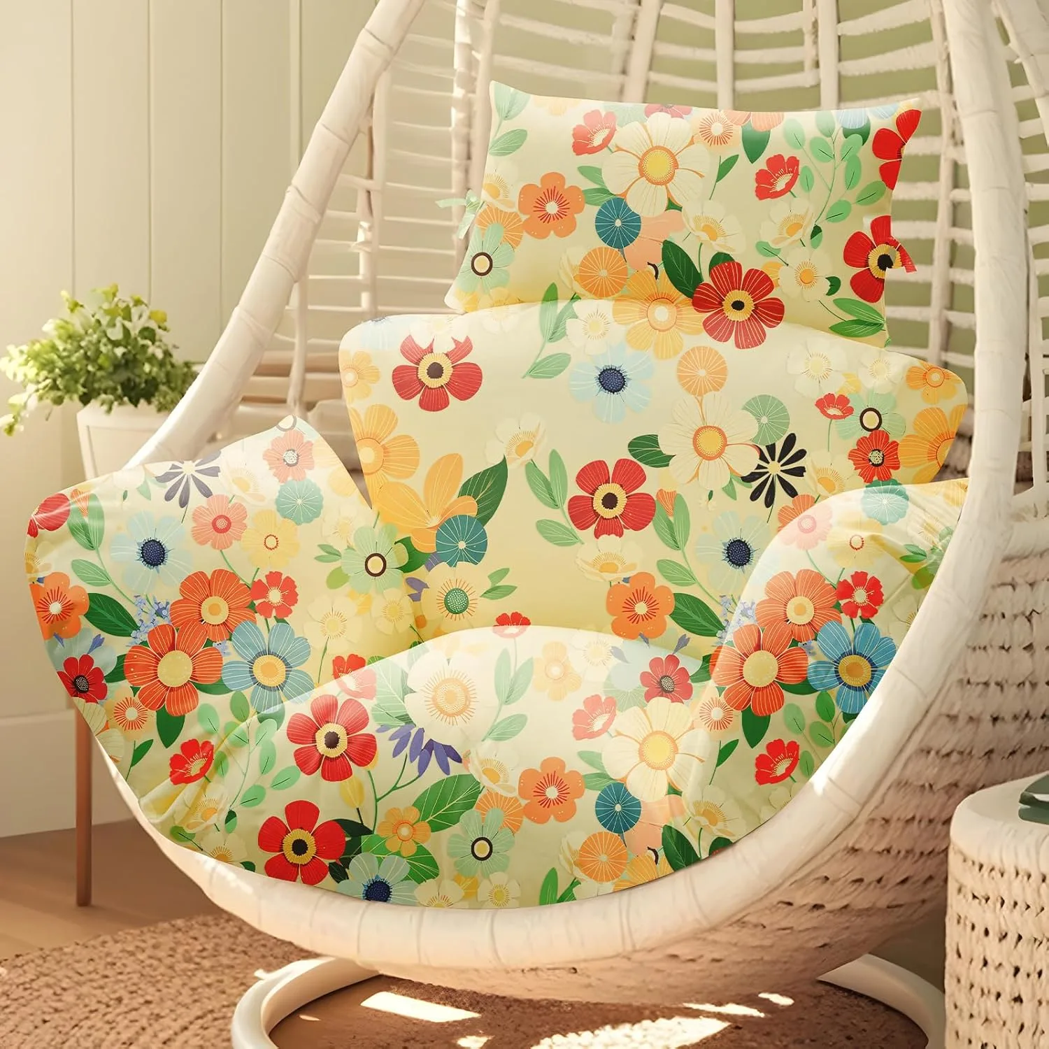 egg chair cushion teal 6
