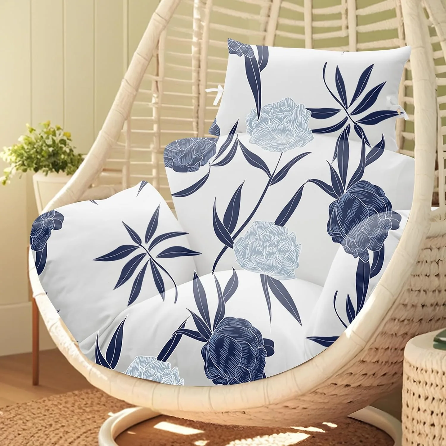 egg chair cushion teal 7