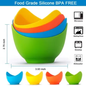 egg poachers silicone cups 6