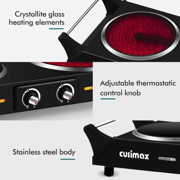 electric double hot plate 6