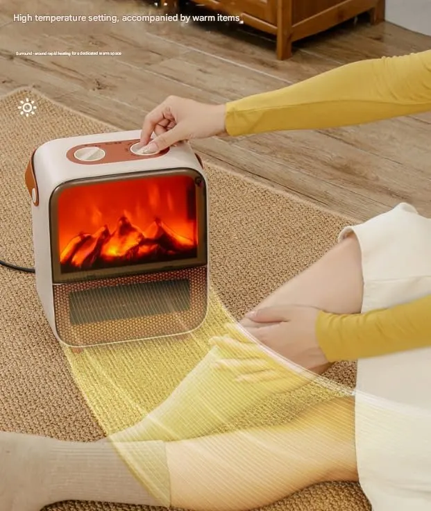 electric fireplace heater mini 4