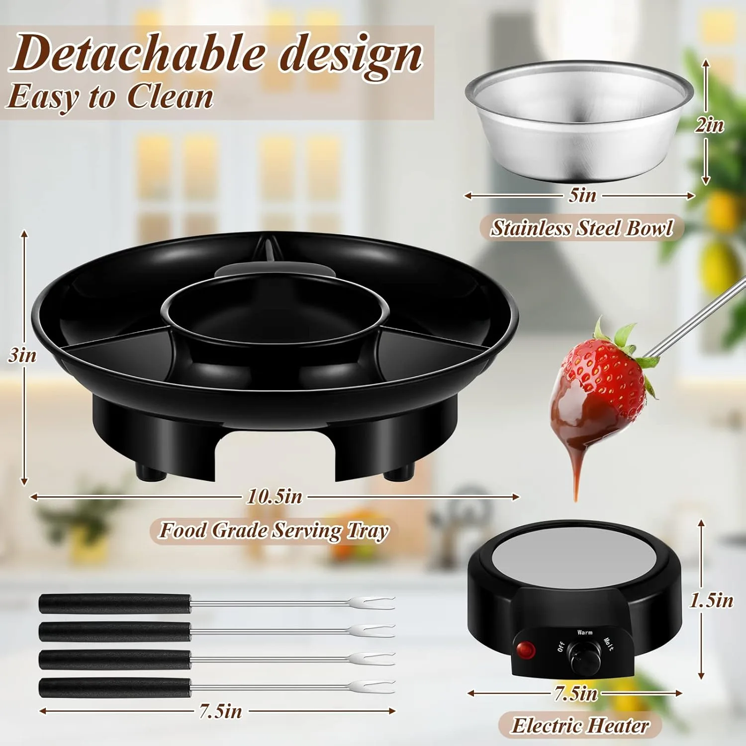 electric fondue pot kit 2