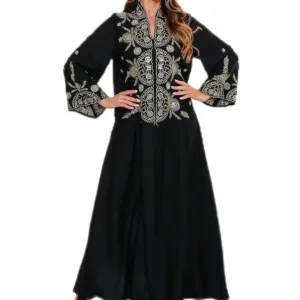 embroidered abaya dress 6