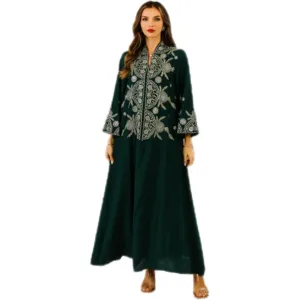 embroidered abaya dress 7