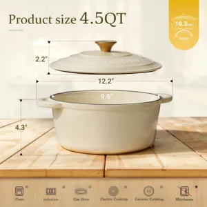 enamel cast iron casserole 6
