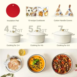 enamel cast iron casserole 7