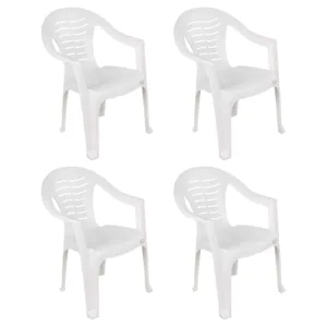 esqube white plastic armchair 1