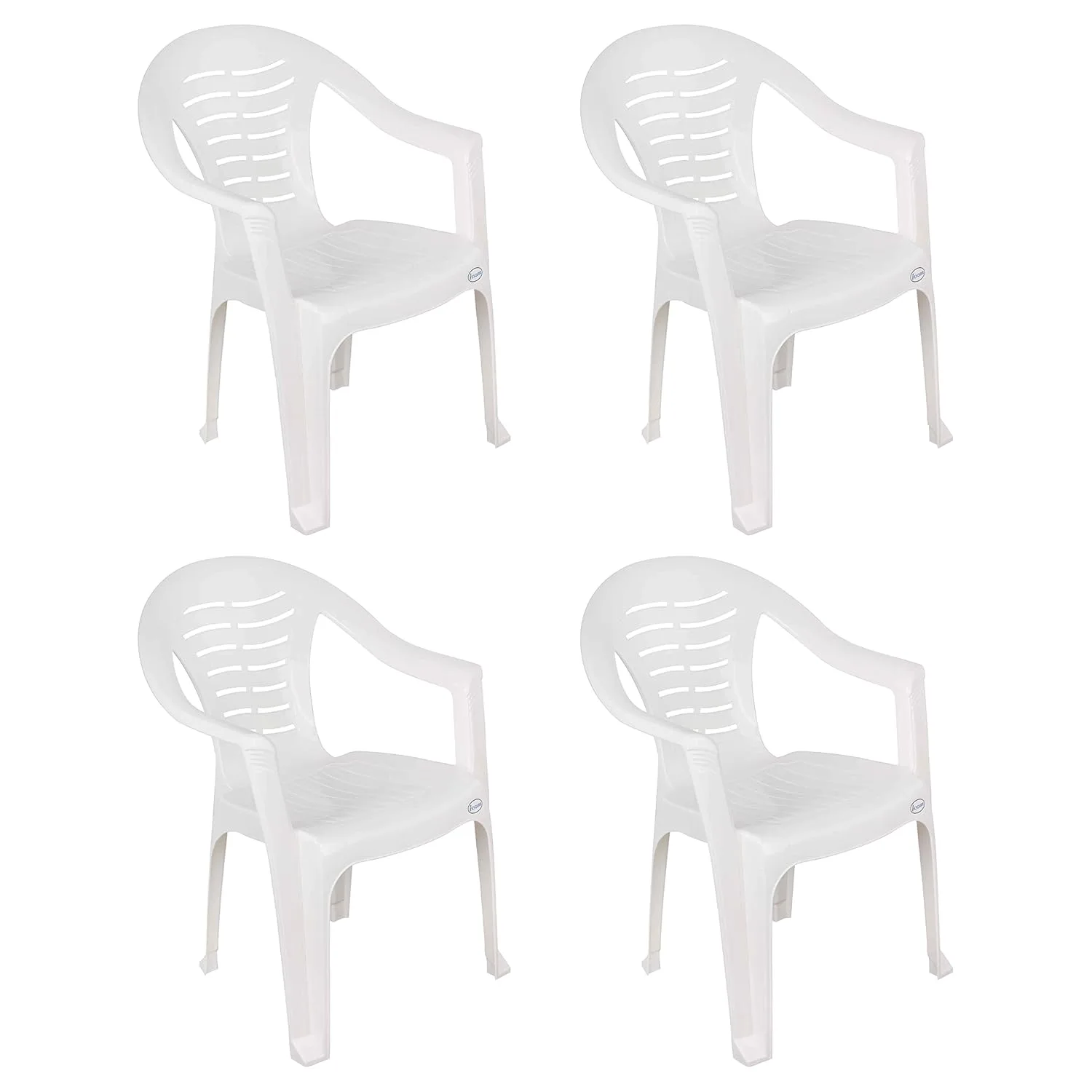 esqube white plastic armchair 1