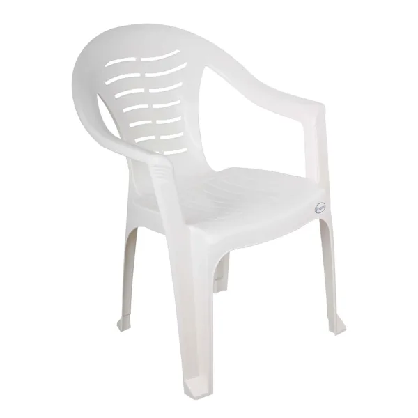 esqube white plastic armchair 3