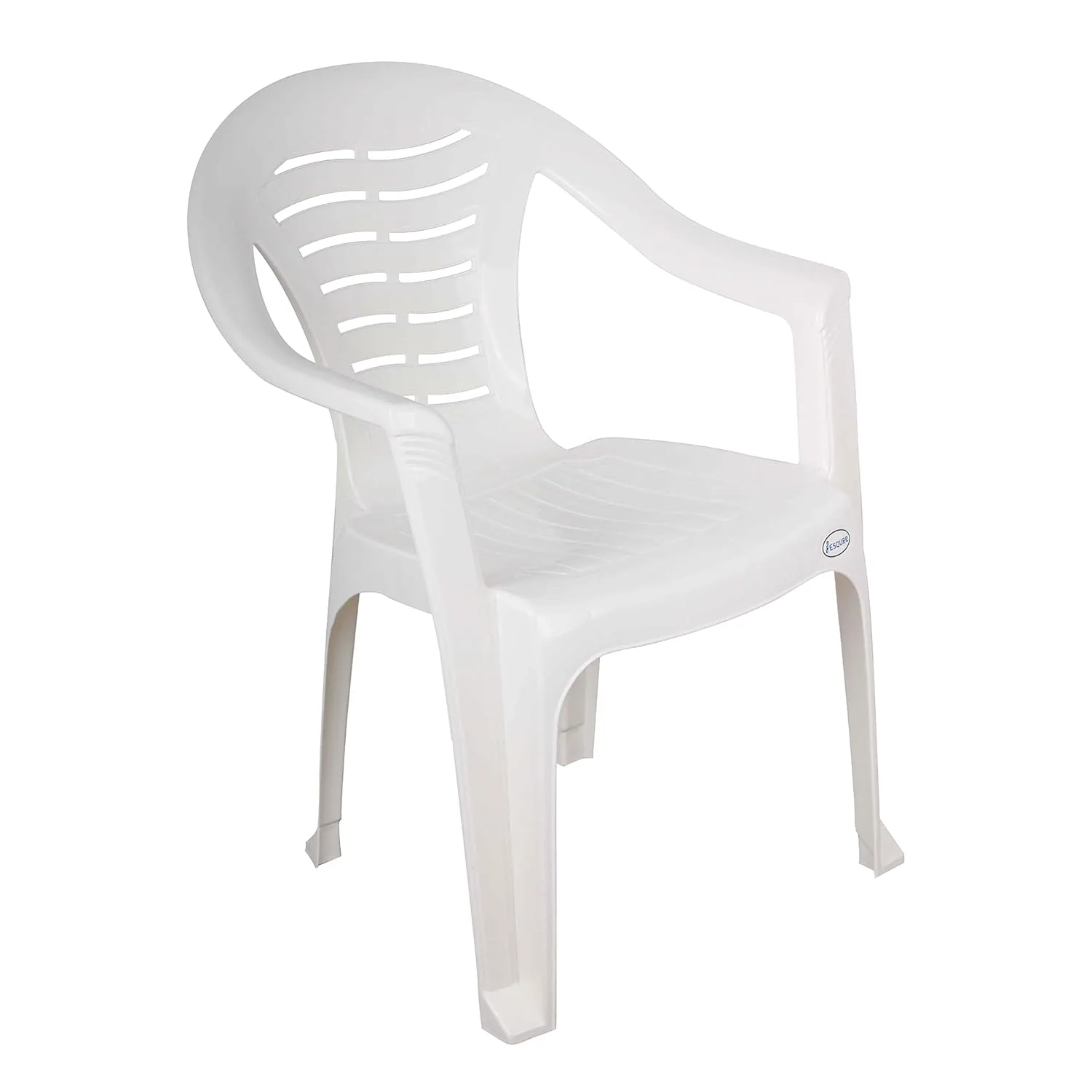 esqube white plastic armchair 3
