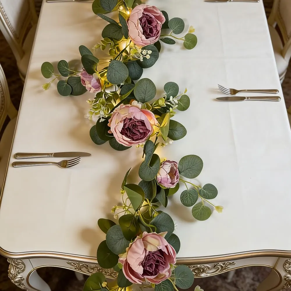 eucalyptus rose garland 2