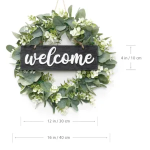 eucalyptus wreath welcome 3