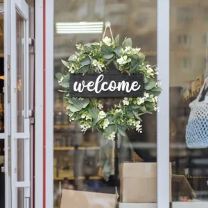 eucalyptus wreath welcome 4