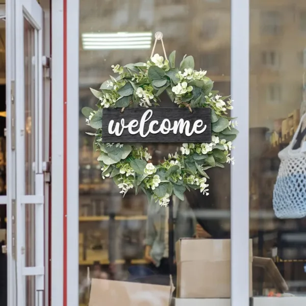 eucalyptus wreath welcome 4
