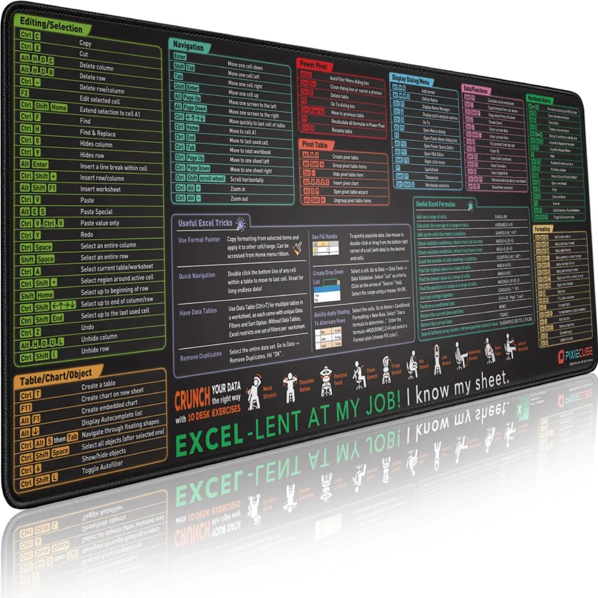 excel shortcut mouse pad 1