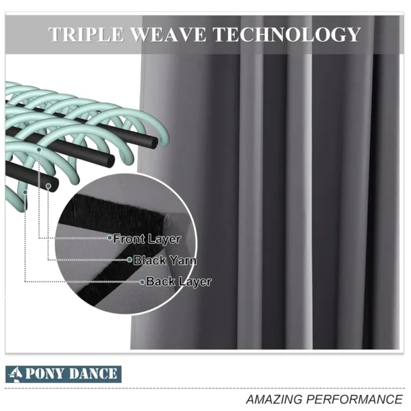 eyelet blackout curtains grey 5