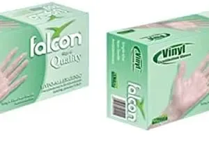 falcon vinyl gloves clear 3