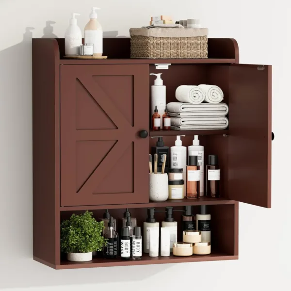 farmhouse bathroom cabinet 1