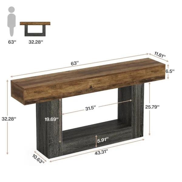 farmhouse console table 2