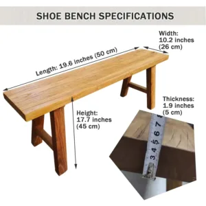 farmhouse wood bench 2