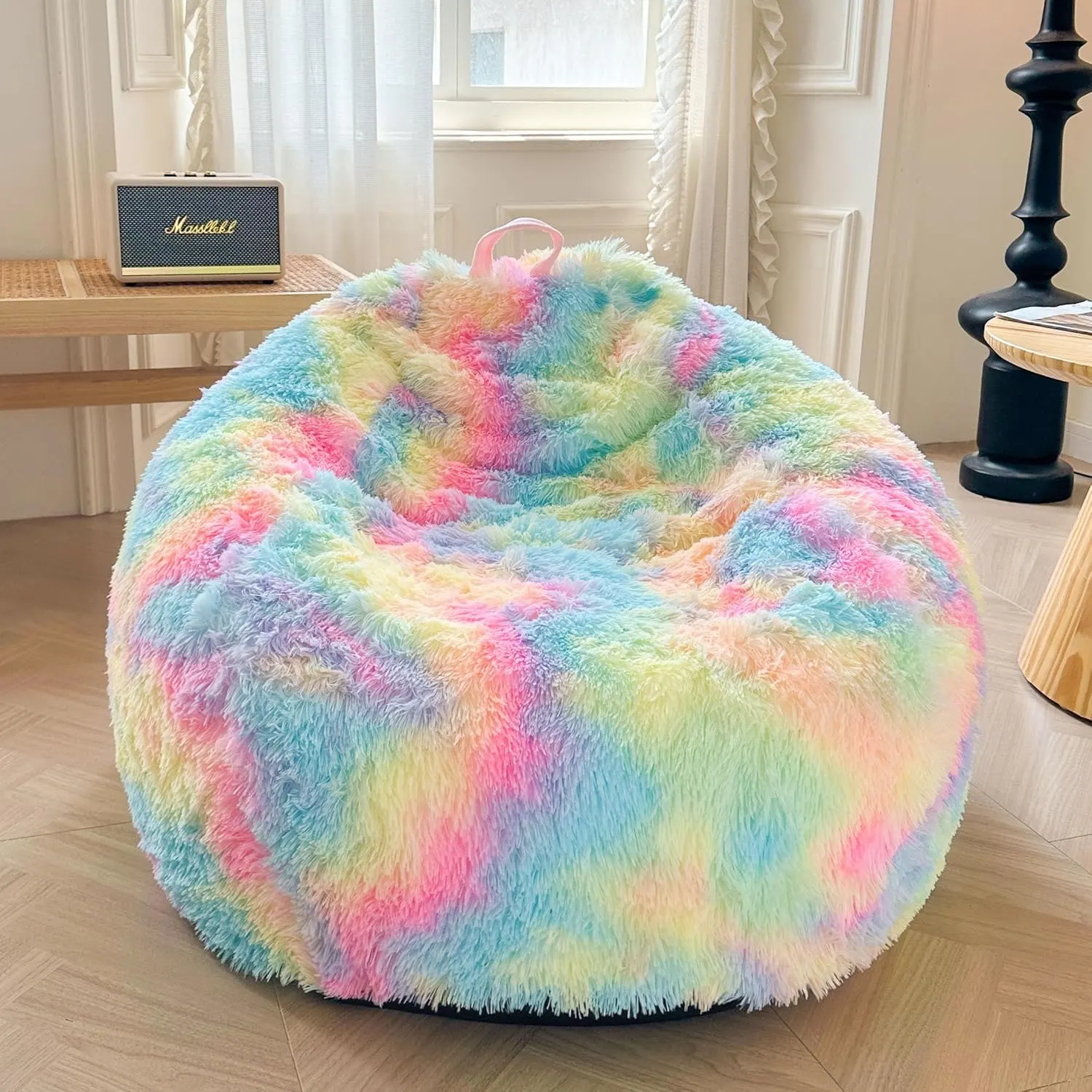 faux fur bean bag 1