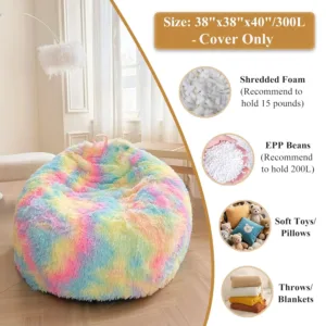 faux fur bean bag 3