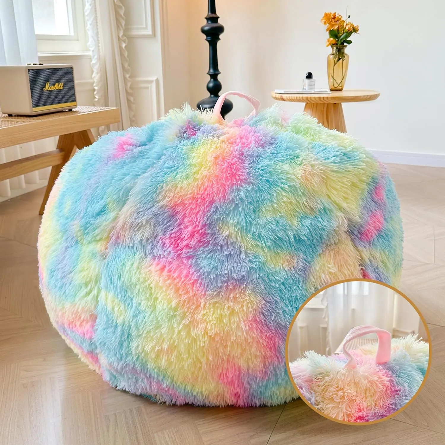 faux fur bean bag 5
