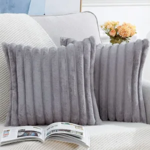 faux fur cushion covers 2
