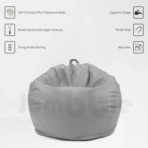 faux leather bean bag 6