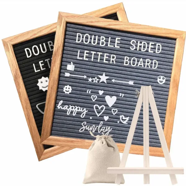 felt letter board rustic 1