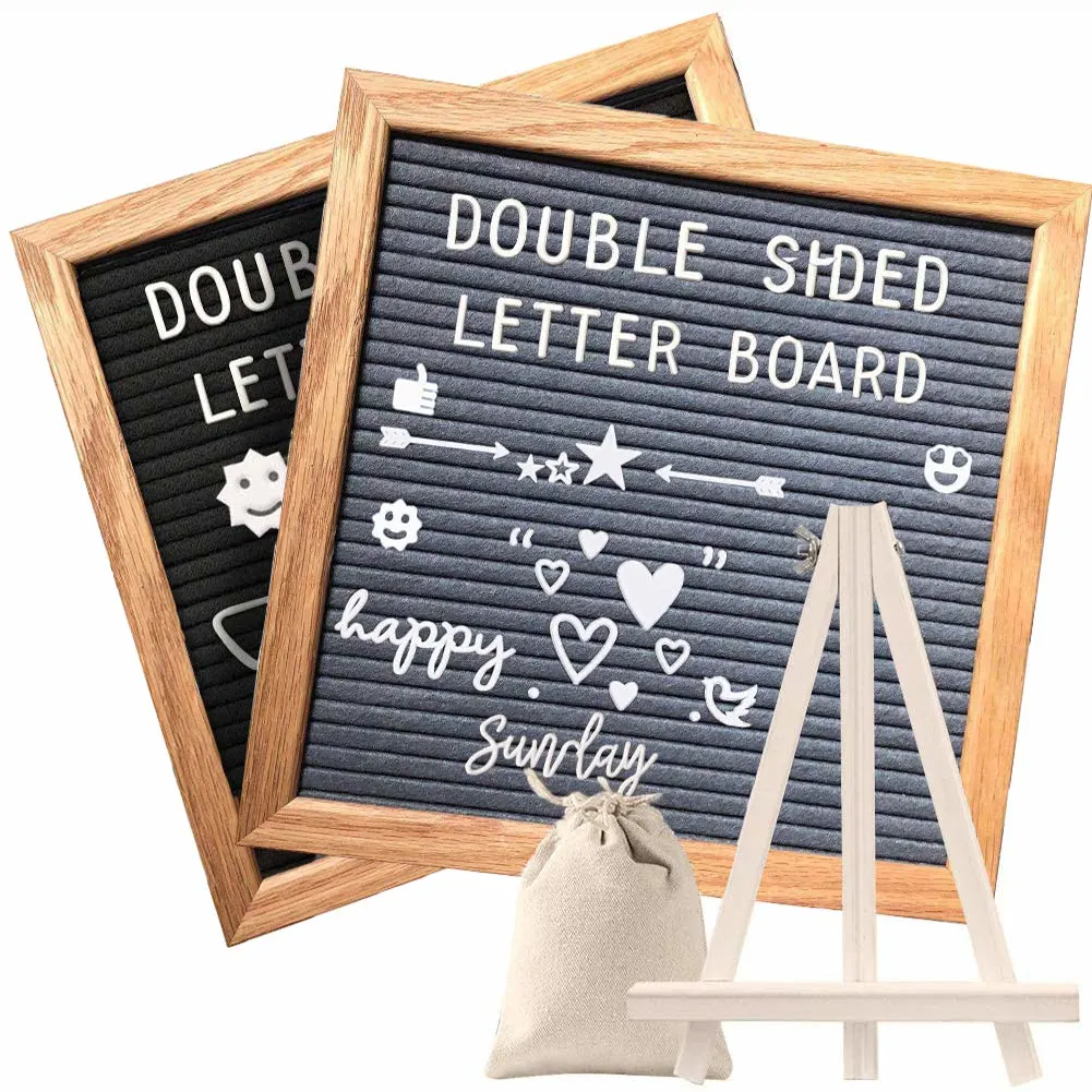 felt letter board rustic 1