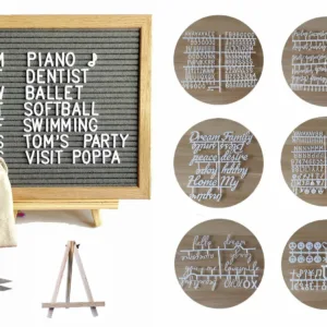 felt letter board rustic 2