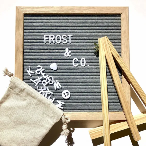felt letter board rustic 4