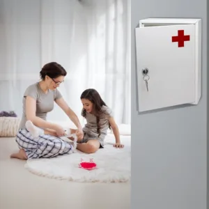 first aid cabinet lockable 3