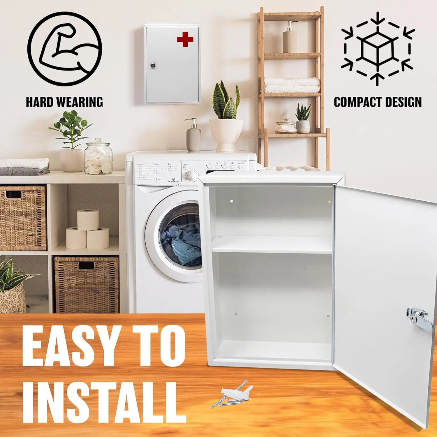 first aid cabinet lockable 4