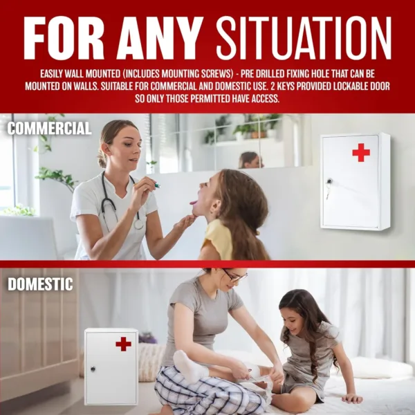 first aid cabinet lockable 5