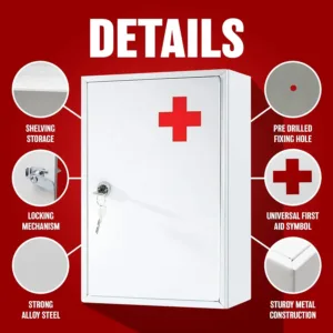first aid cabinet lockable 6