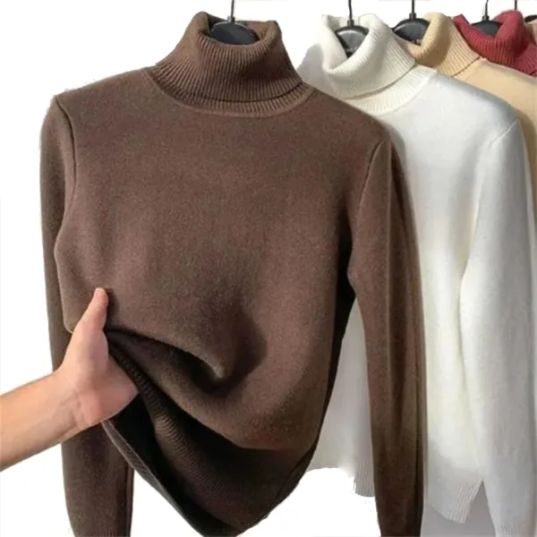 fleece turtleneck sweater 1