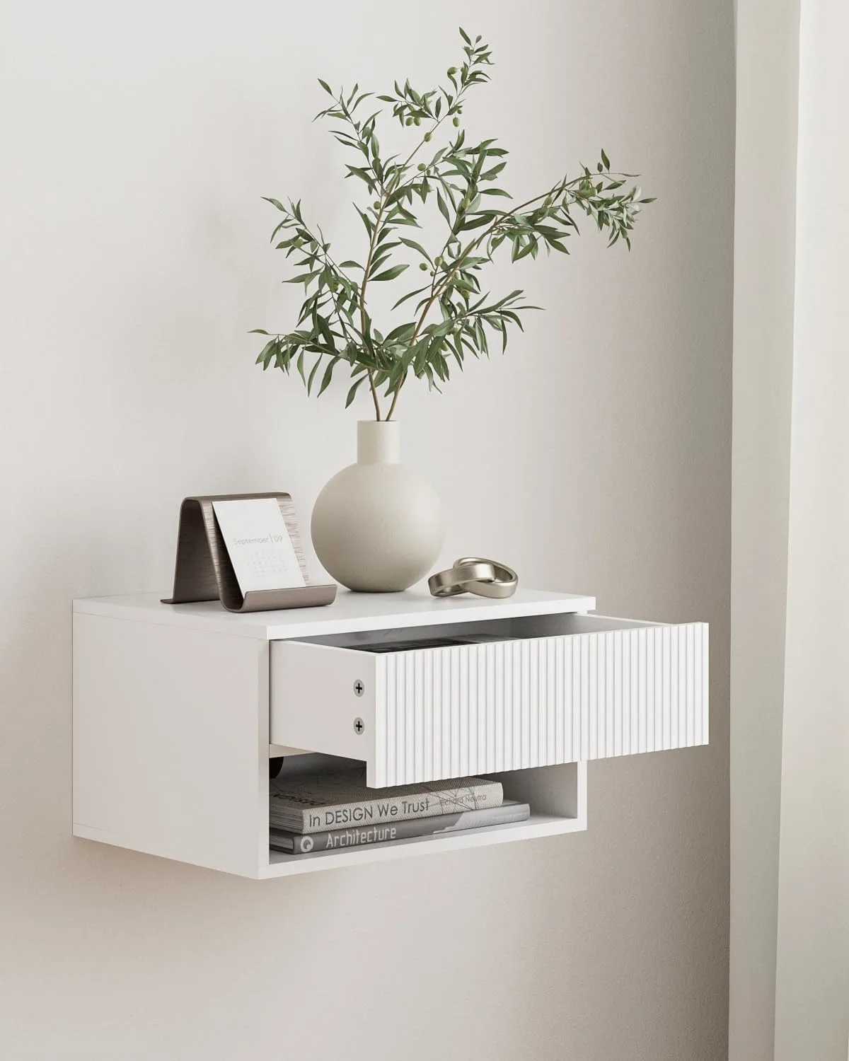 floating nightstand small modern 3