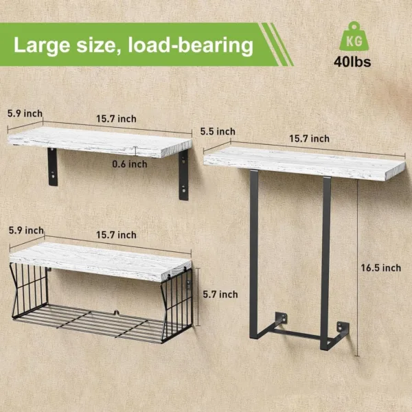 floating shelves towel rack 3