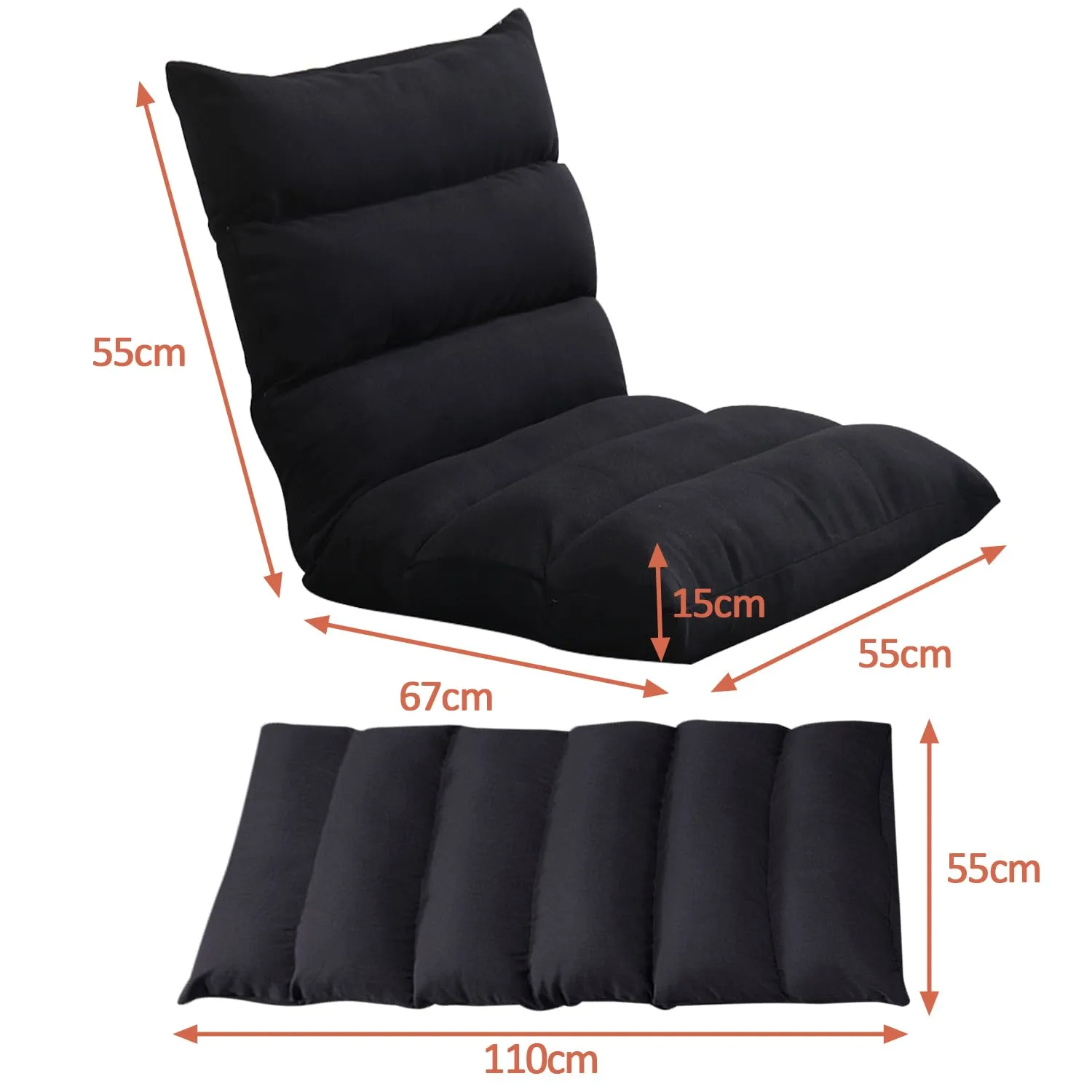 floor chair foldable lazy 2