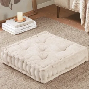 floor pillow chenille tufted 2