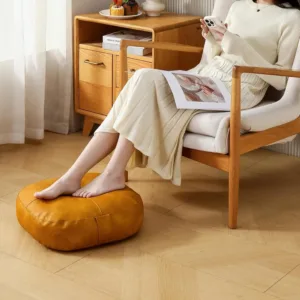 floor pillow pu leather 5