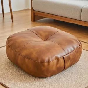 floor pillow pu leather 6