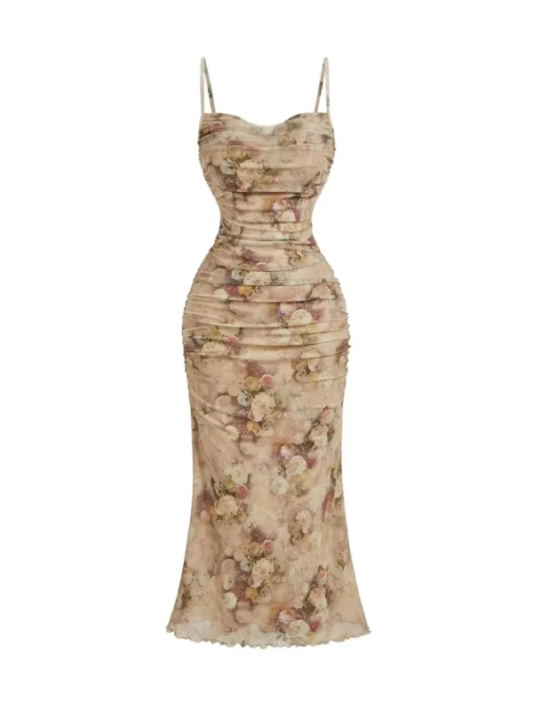 floral fishtail dress 4