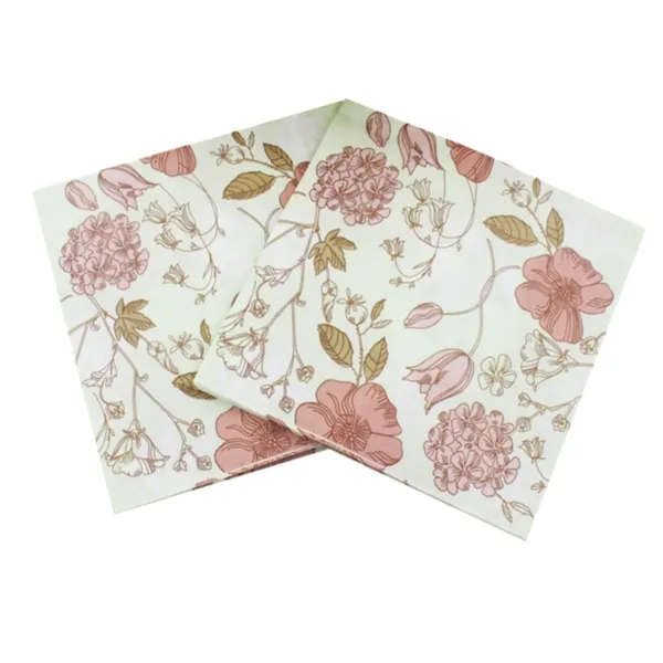 floral paper napkins 1