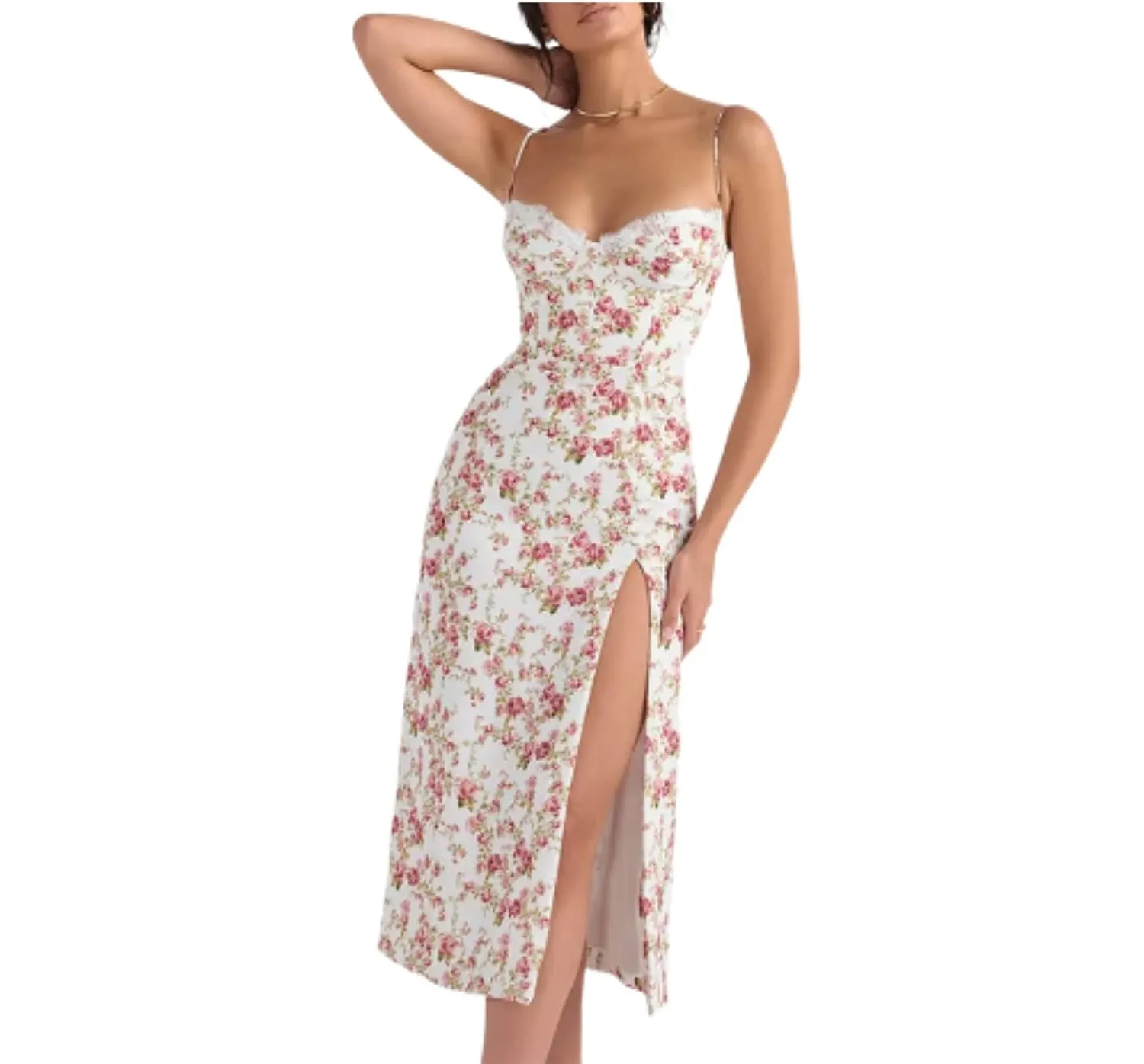 floral strap dress 1