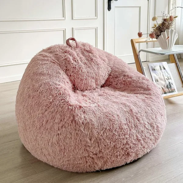 fluffy bean bag cover 1